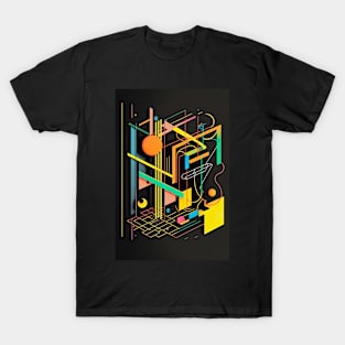 Abstract Art  Black Background T-Shirt